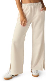 Beyond Yoga Open Ended Mid Rise Wide Leg Pants