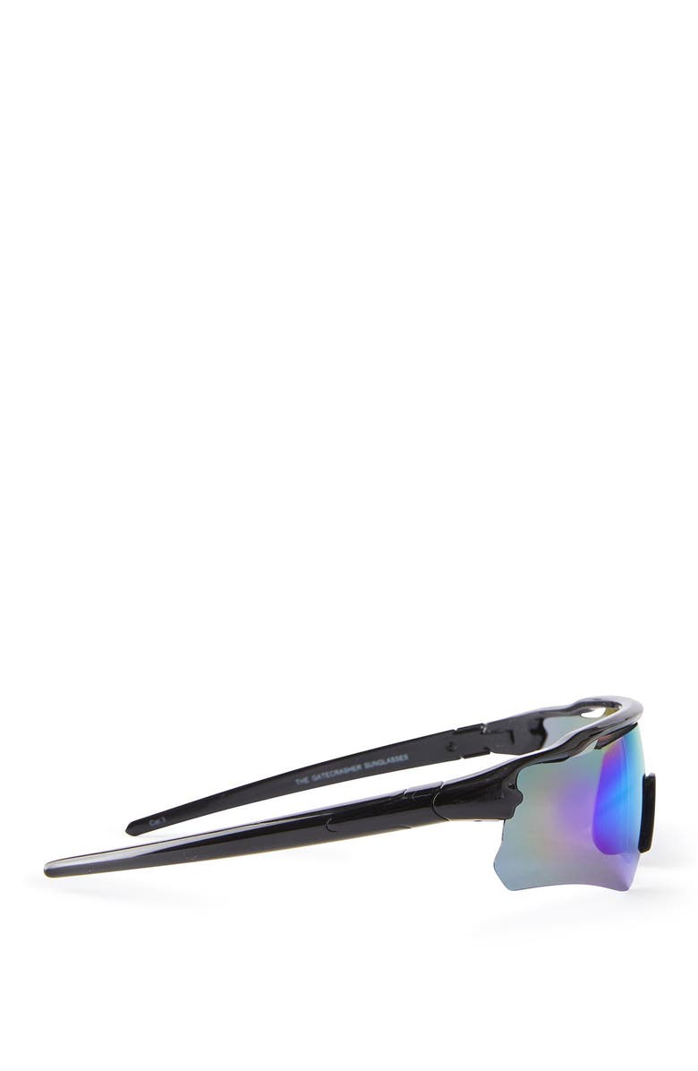 Cotton On Men's The Gatecrasher Sunglasses, Alternate, color, Black Purple Polarized