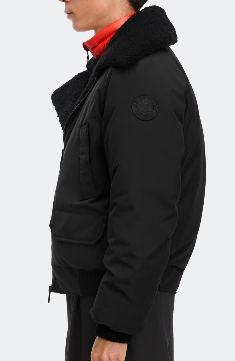 Canada Goose Chilliwack 750 Fill Power Down Aviator Bomber Jacket, Alternate, color, Black - Noir
