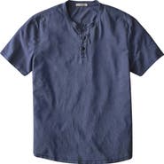 Marine Layer Short Sleeve Hemp & Cotton Henley