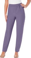 Roaman's Plus Size Classic Bend Over® Structured Straight Leg Pull On Pant