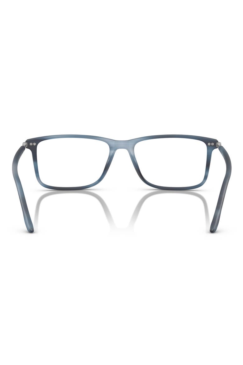 56MM RECTANGLE, Alternate, color, STRIPED BLUE / DEMO LENS