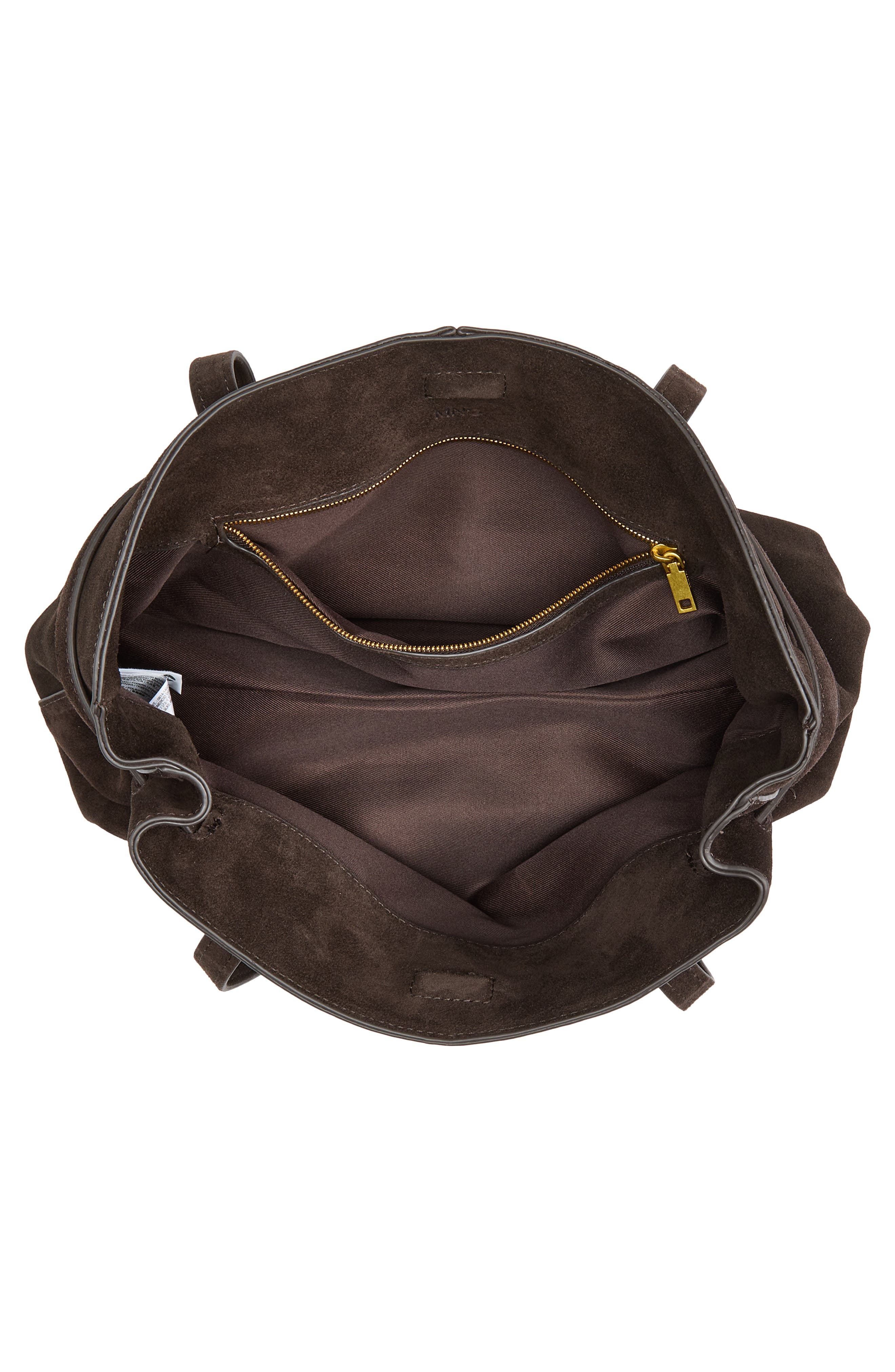 Chus Suede Shoulder Bag, Alternate, color, CHOCOLATE