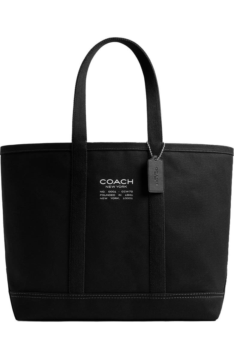 COACH Utility Canvas Tote, Main, color,