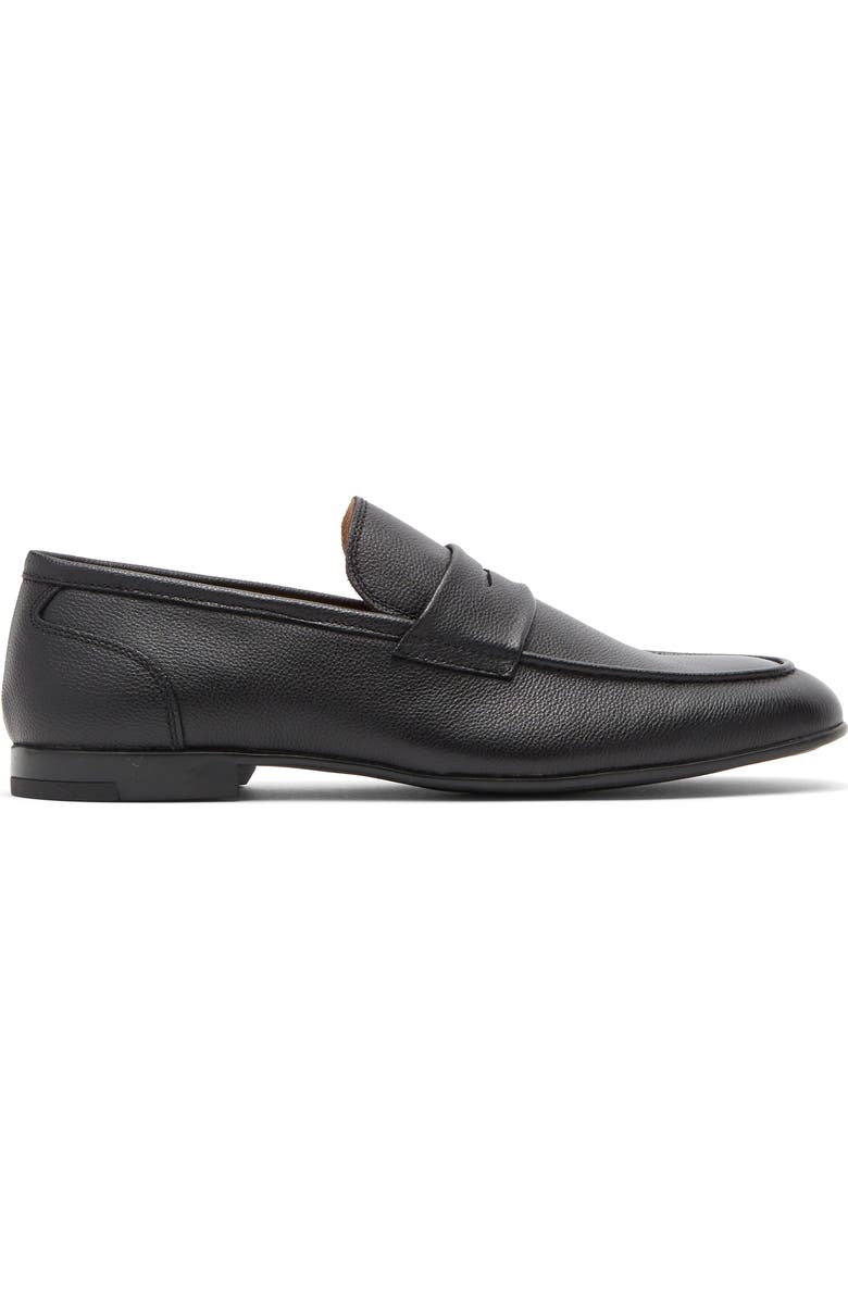 VITTORIO RUSSO Millar Penny Loafer, Alternate, color, Black Grain