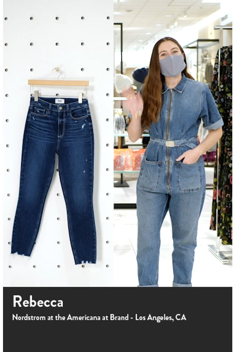 Transcend Margot High Waist Ankle Skinny Jeans video