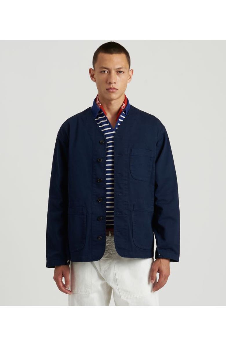 Fortela Vintage Baseball Inspired Overshirt, Alternate, color, Blue