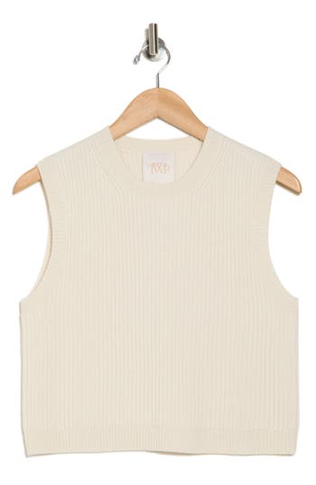 Twp Ribbed Cashmere Sweater Vest In Ivory