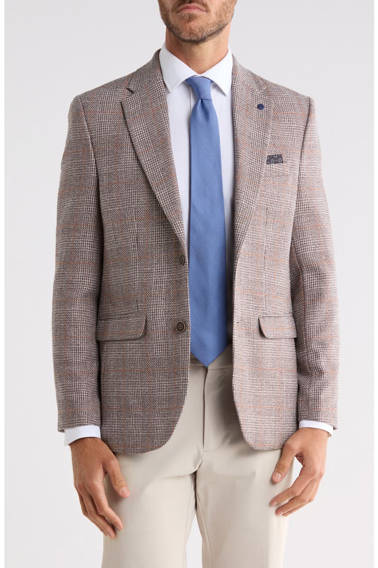 Notch Lapel Sport Coat, Main, color, TAN
