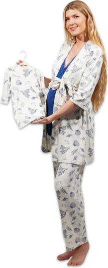売れ筋商品|||エベリーグレイ カットソー トップス レディース Maternity Analise During & After 5-Piece Maternity/Nursing Sleep Set Latte Everly Grey Analise During & After 5-Piece Maternity/Nursing