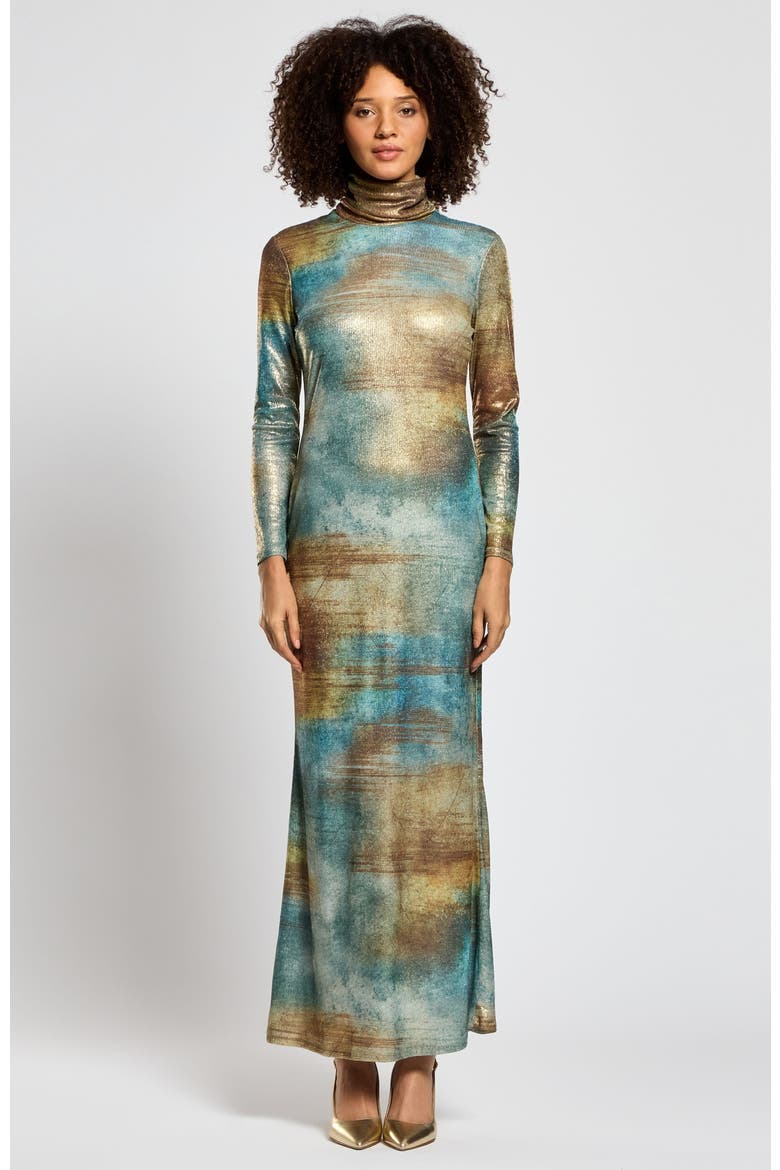 Araa Dress, Main, color, Gold
