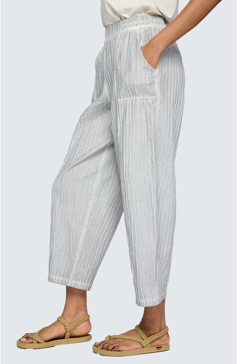 LUUKAA Anouk Garment-Dyed O-Shape Pants, Alternate, color, Ash Grey