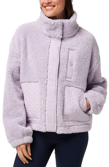 Travismathew Sweet Heat High Pile Fleece Jacket In Purple
