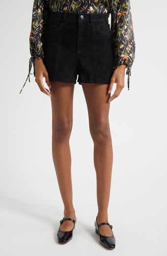 Studded Suede Shorts