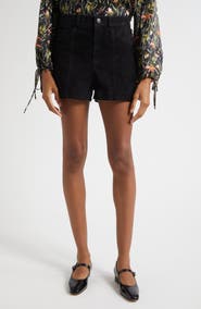 Cinq à Sept Studded Suede Shorts