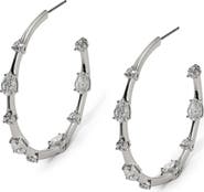 Nadri Hera Cubic Zirconia Elongated C-Hoop Earrings