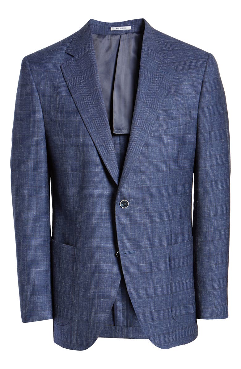 Peter Millar Classic Fit Plaid Wool Sport Coat, Alternate, color,