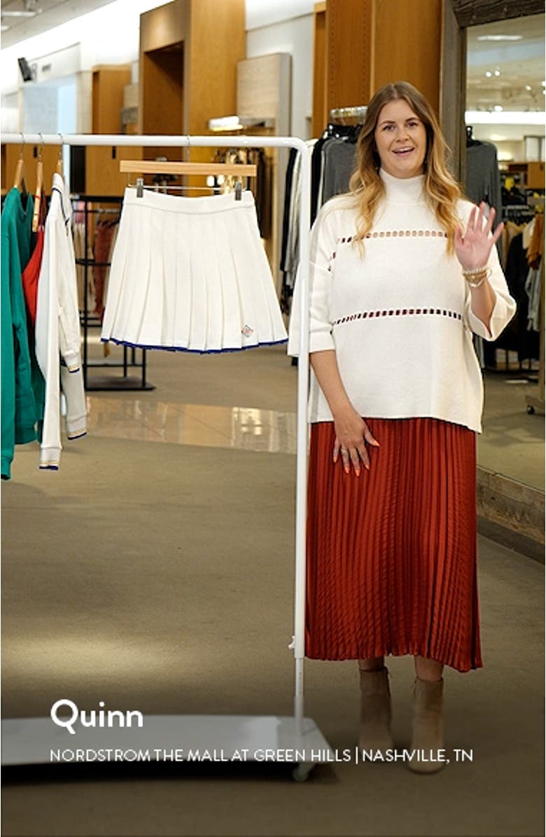 Scallop Edge Pleated Skirt, sales video thumbnail