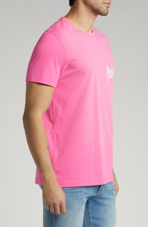 Purple Brand Logo Cotton Graphic T-shirt