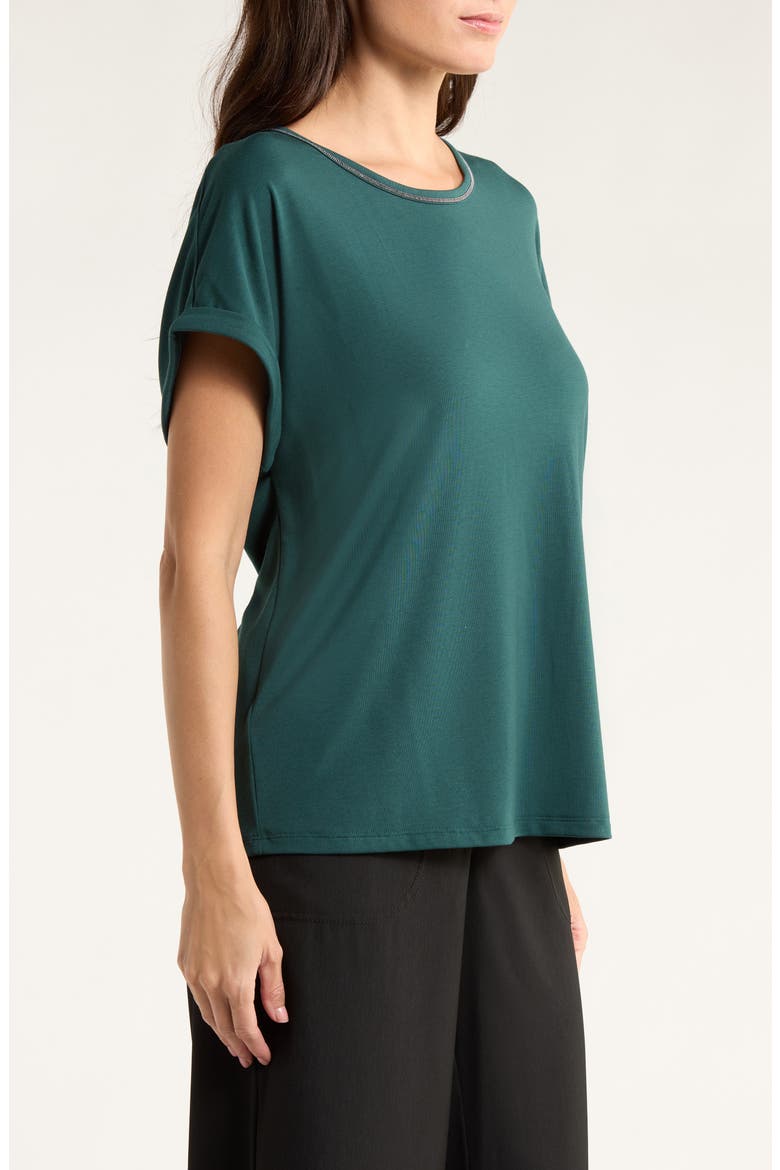 Kauai Caviar Beaded Collar T-Shirt, Alternate, color, BRINY DEEP