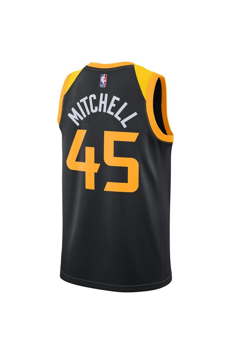 Nike Men's Nike Donovan Mitchell Black Utah Jazz 2021/22 Swingman Player Jersey - City Edition, Alternate, color, 