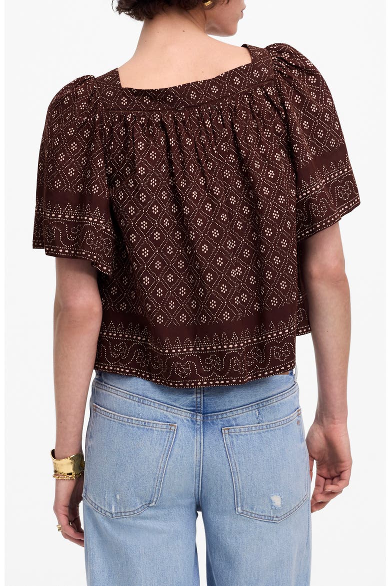 Flutter Sleeve Top, Alternate, color, DUSTY PLUM
