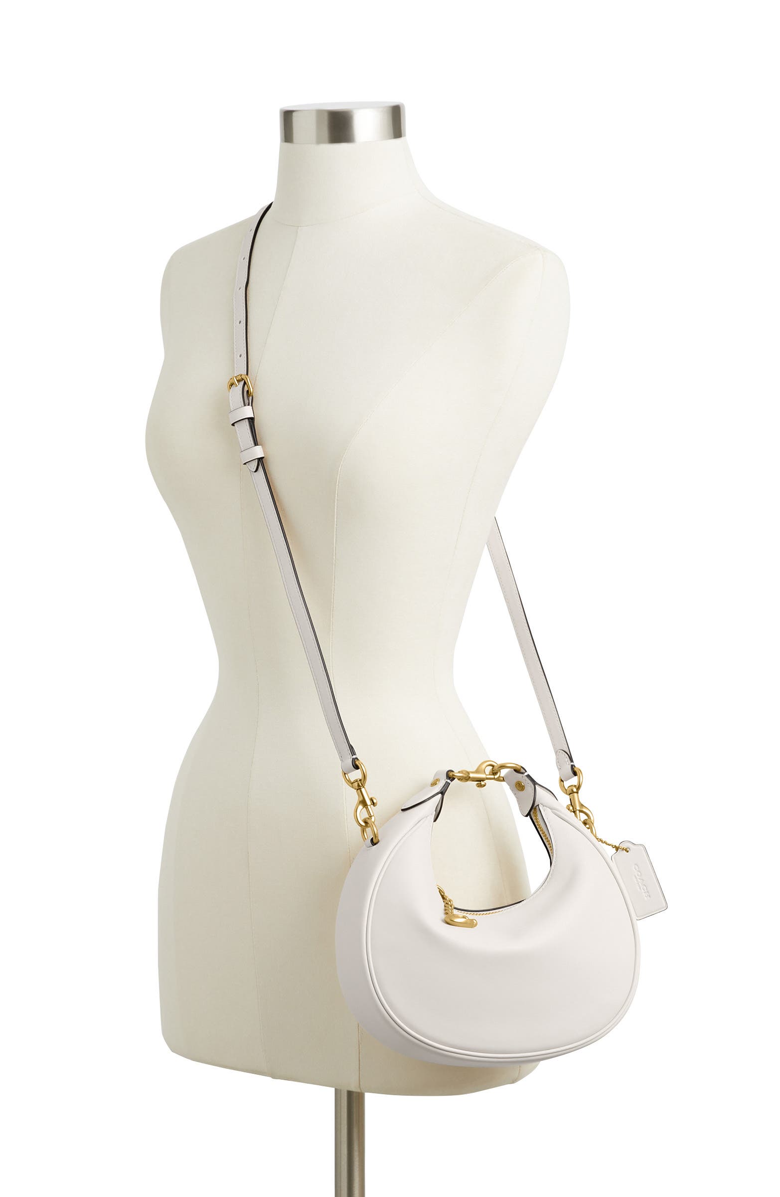 COACH Jonie 22 Glovetanned Leather Bag, Alternate, color, Chalk