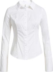 BP. Slim Fit Stretch Cotton Button-Up Shirt