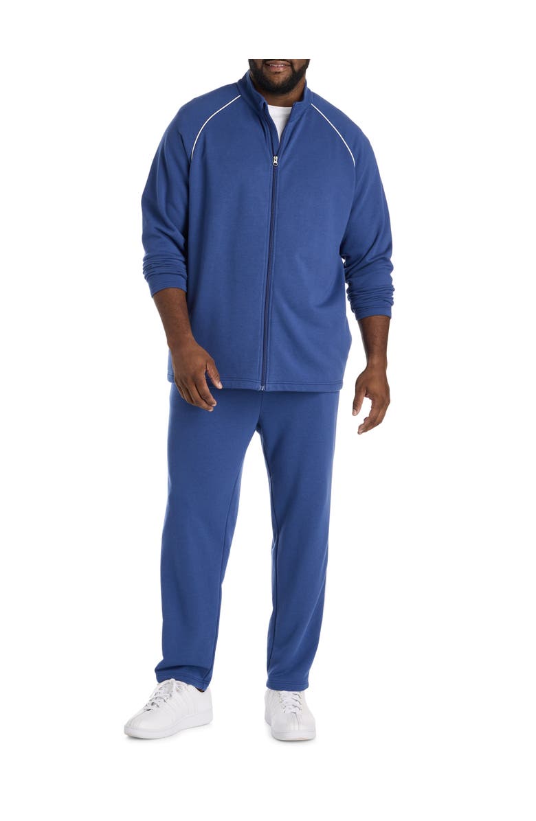 Society of One by DXL Big & Tall Track Jacket, Alternate, color, Blue