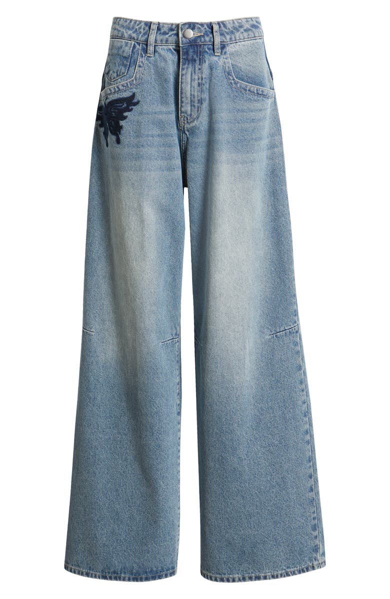 PTCL Caroline Baggy Wide Leg Jeans, Alternate, color, 