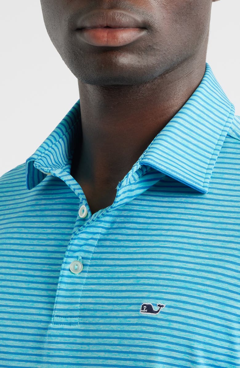 Stripe Sankaty Short Sleeve Performance Polo
