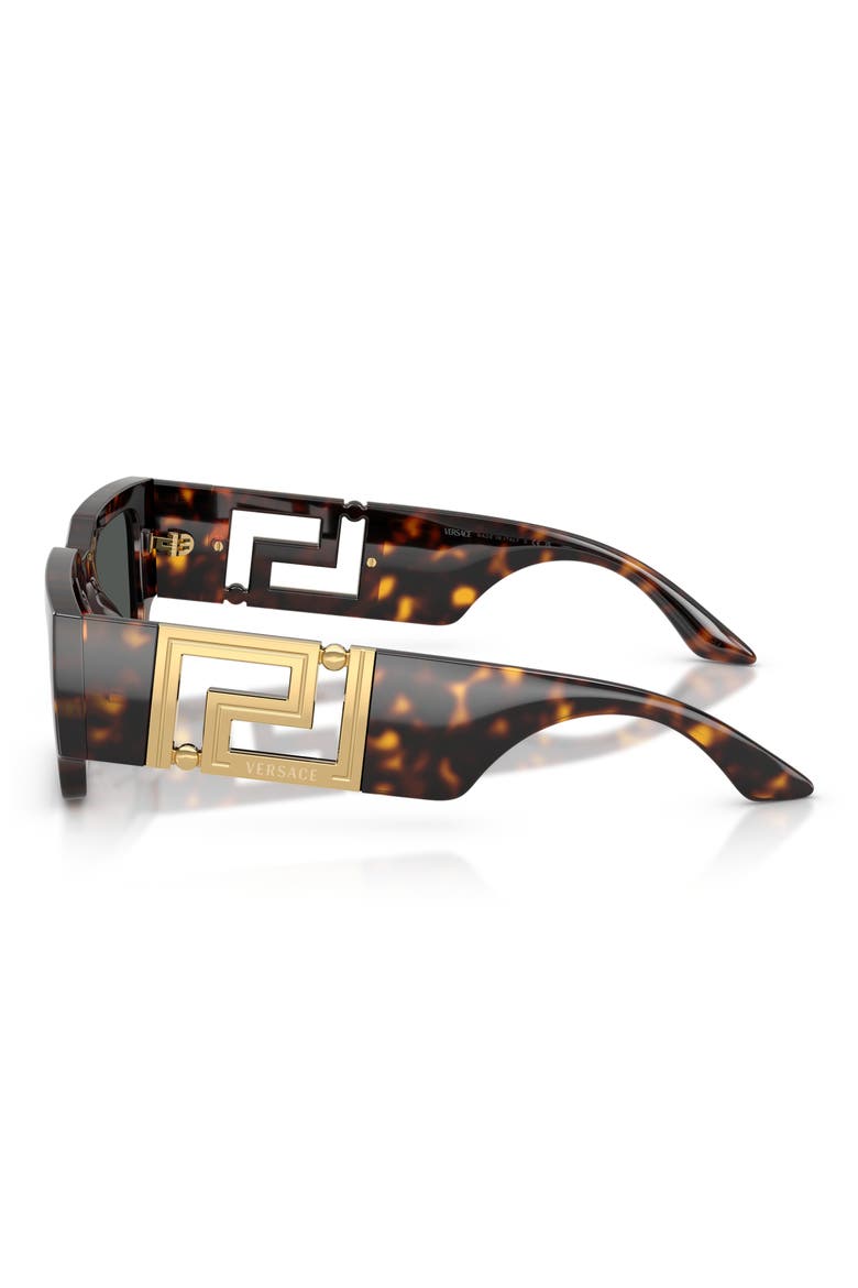 54mm Rectangular Sunglasses, Alternate, color, HAVANA / DARK GREY