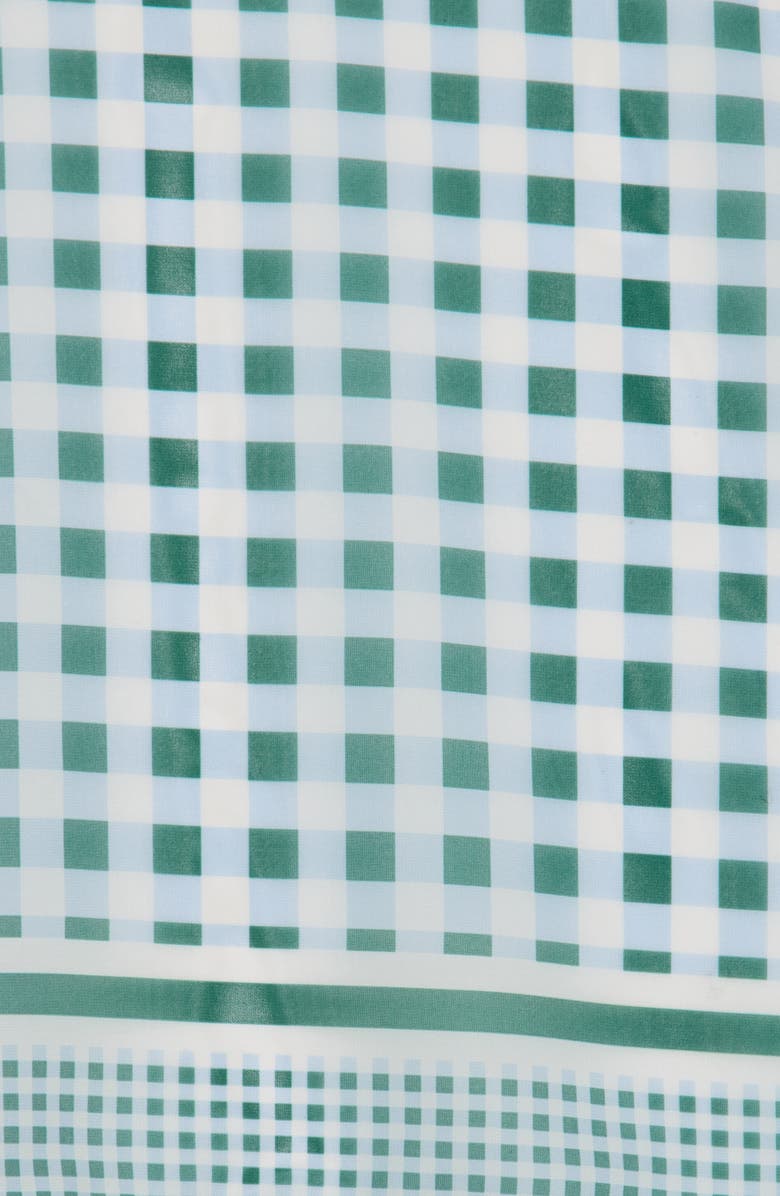 Steve Madden Gingham Square Scarf, Alternate, color, Green Multi