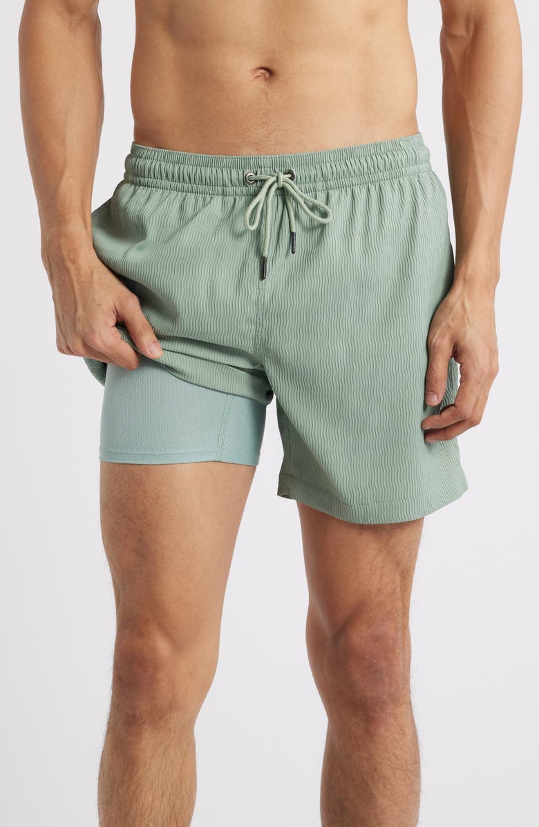 Chubbies In the Fields 5.5-Inch Textured Swim Trunks, Alternate, color,
