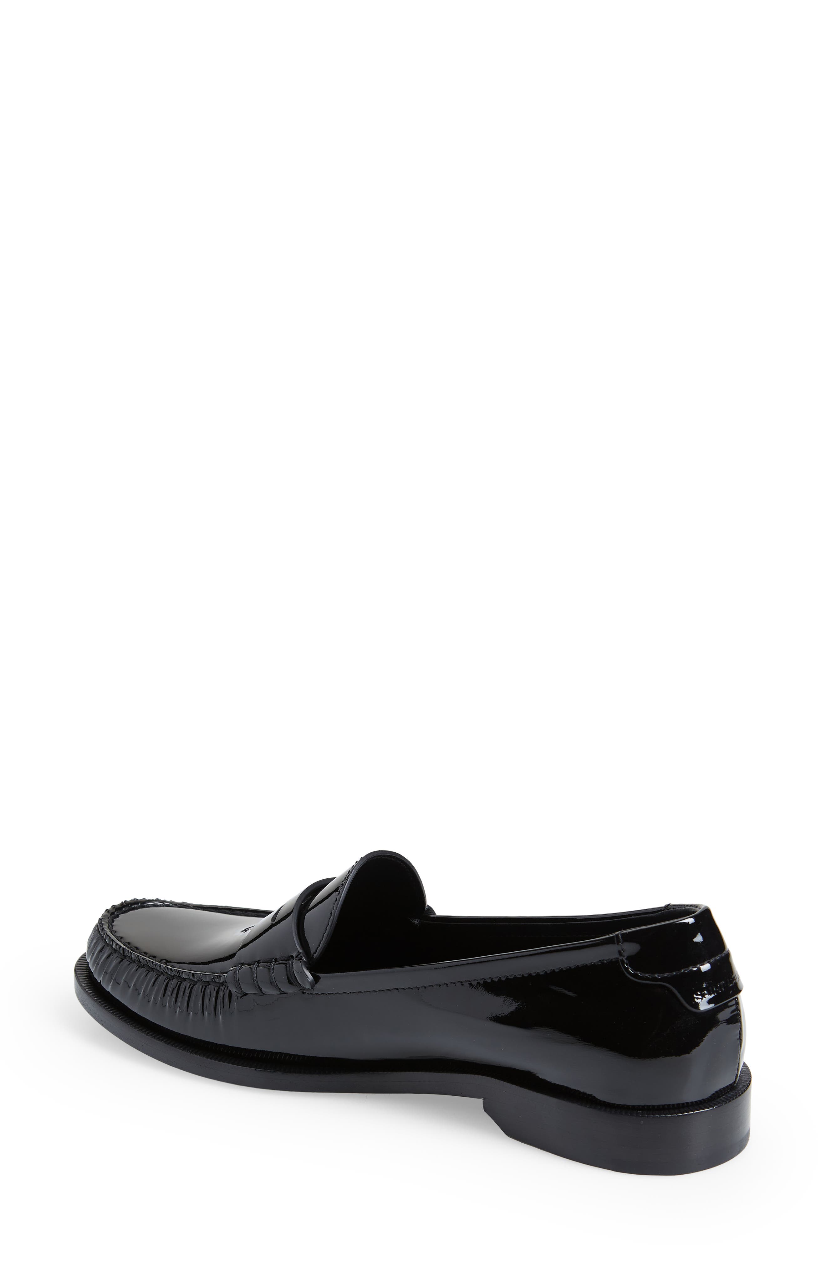 Saint Laurent Le Loafer Monogram Penny Loafer, Alternate, color, 