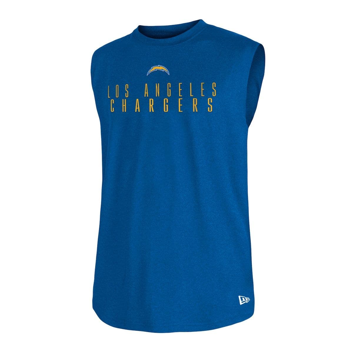 New Era Men's New Era Powder Blue Los Angeles Chargers Team Muscle Tank ...