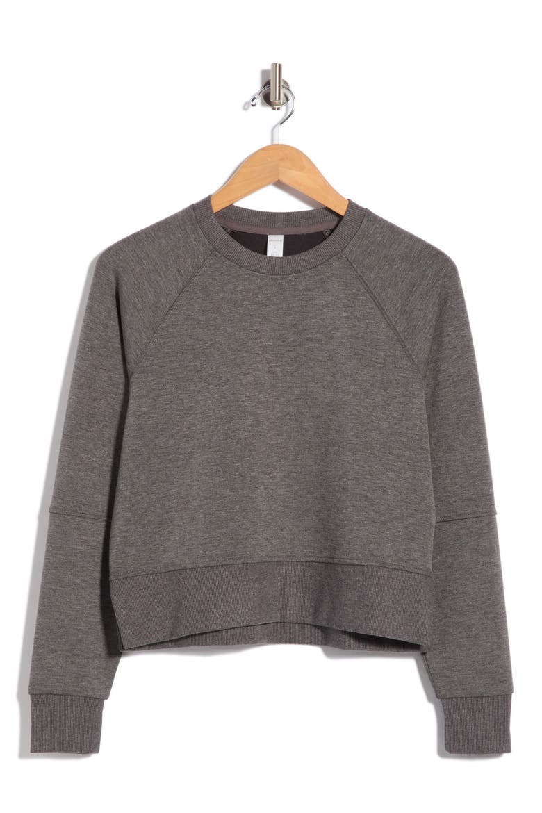 Regina Crewneck Sweatshirt, Alternate, color, HEATHER BLACK