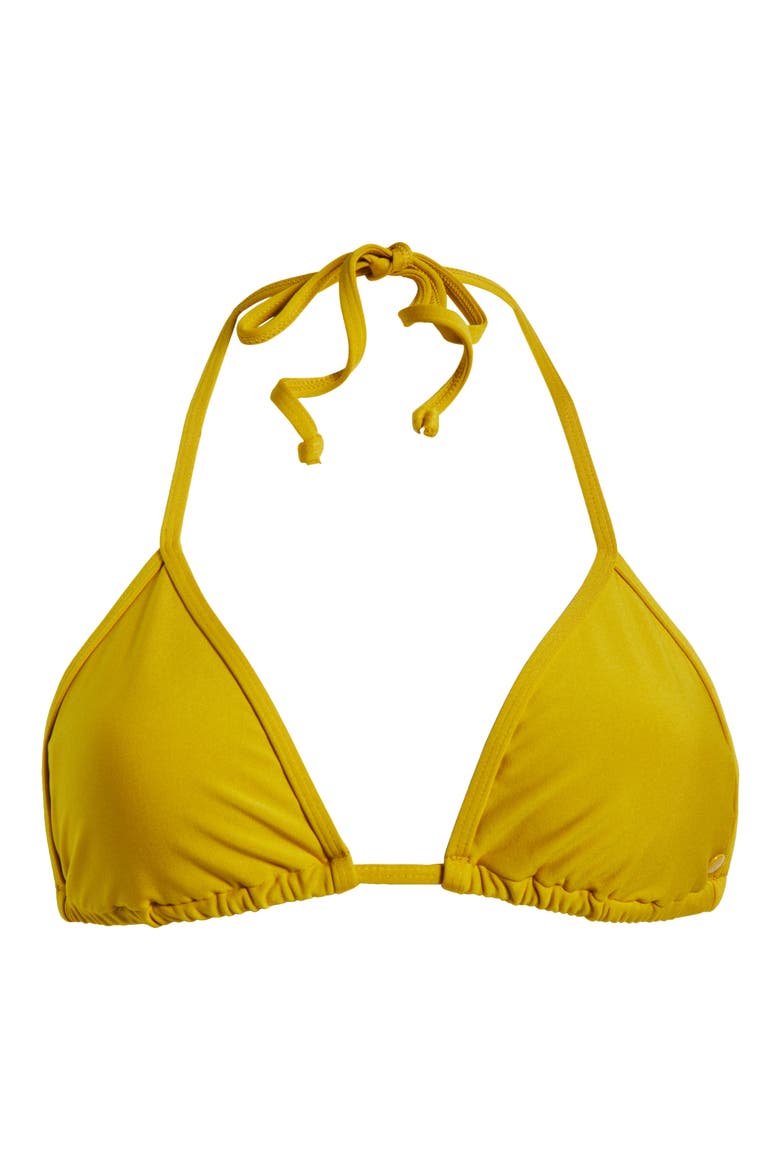 Simply Seamless Triangle Bikini Top, Alternate, color, MOSS