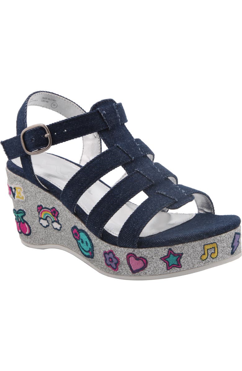 Nina Bubbles Emoji Platform Sandal, Main, color,