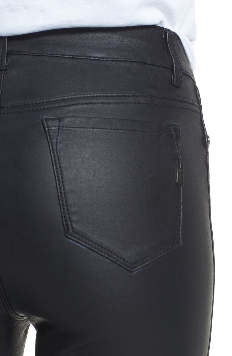 1822 Denim High Waist Coated Skinny Jeans, Alternate, color,