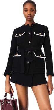 maje 4-pocket tweed jacket