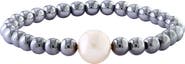 EFFY Peach Freshwater Pearl Hematite Beaded Bracelet