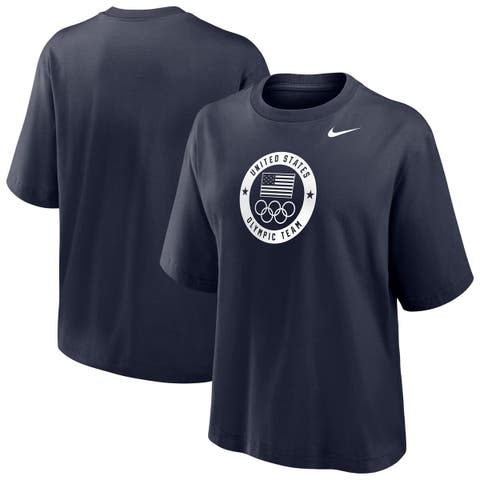 Women's Nike Navy Team USA Boxy T-Shirt