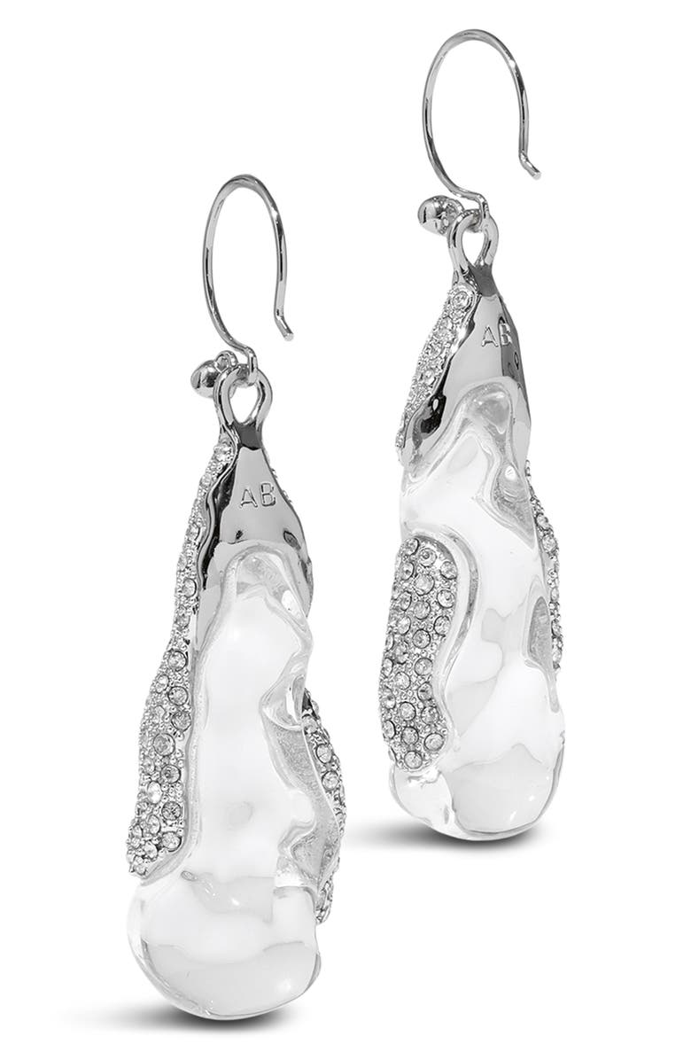 Alexis Bittar Silverlake Lucite Pavé Linear Earrings, Alternate, color, Crystals