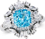 SAVVY CIE JEWELS Cubic Zirconia Statement Ring