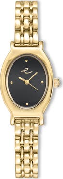 Ettika Classic Oval Dial Two-Tone Bracelet Watch