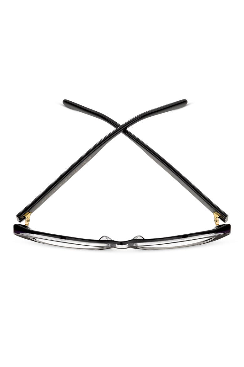 53mm Rectangular Optical Glasses, Alternate, color, CRYSTAL BLACK