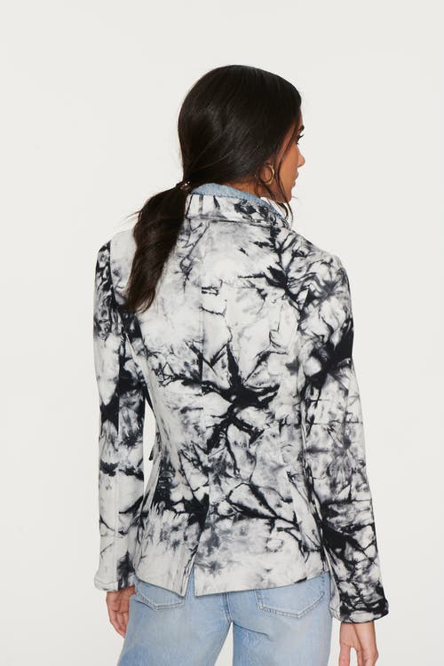 Blue Revival Helen Tie Dye Blazer With Removable Denim Insert In Blue
