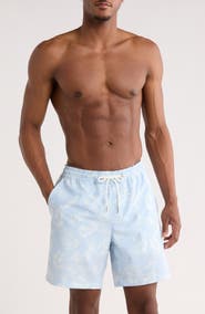 Nordstrom 7-Inch Seersucker Swim Trunks