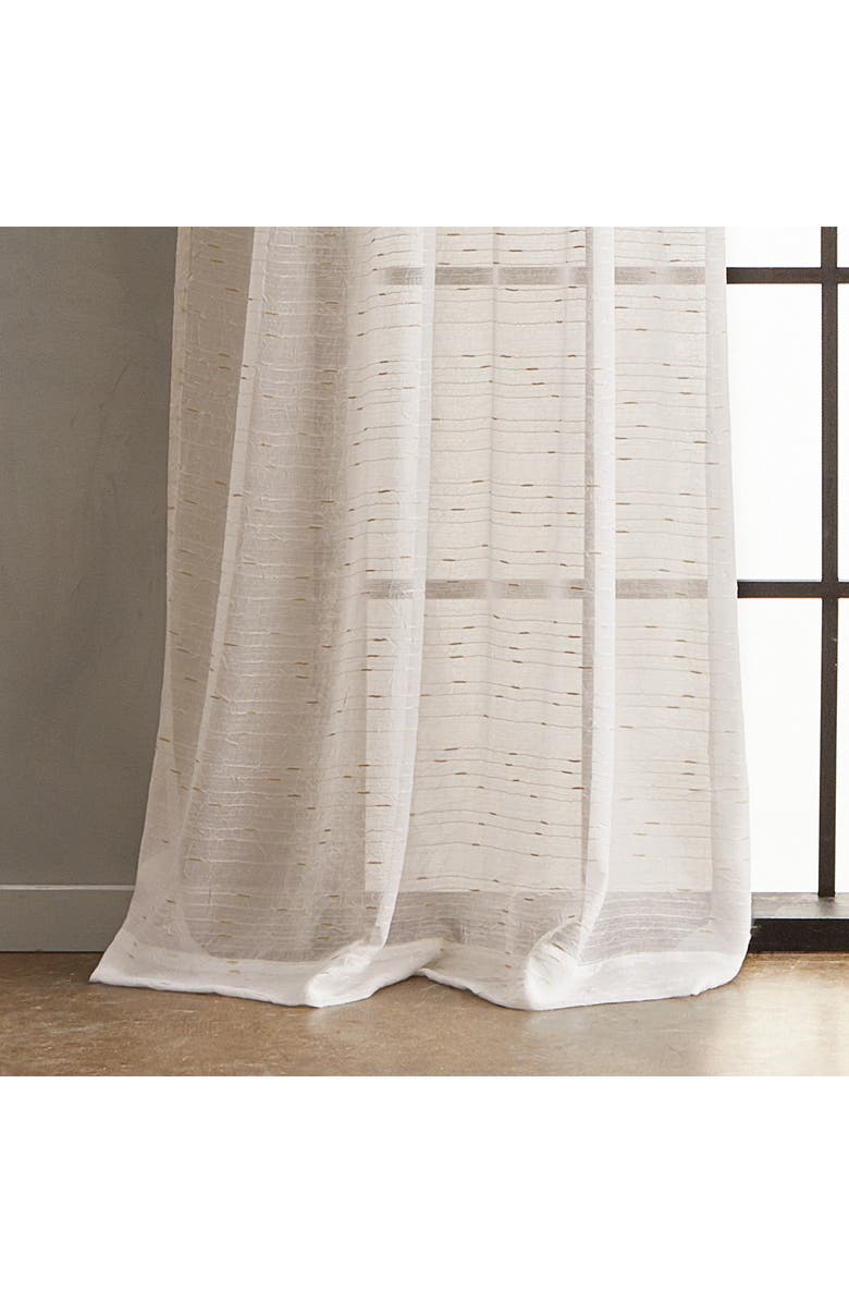 DKNY Urban Sparkle Pole Top Set of 2 Curtain Panels, Alternate, color, Gold